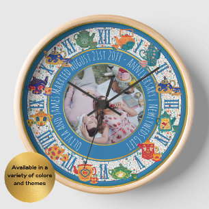 Maximalist Kitchen Decor Hippy Photo ANY EVENT Clock