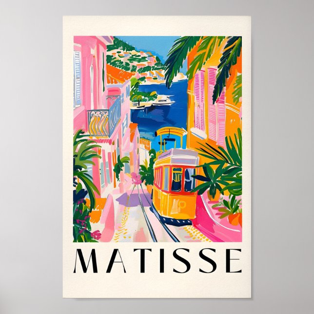 Maximalist Matisse Print, Coastal Decor, Preppy Wa Poster (Front)