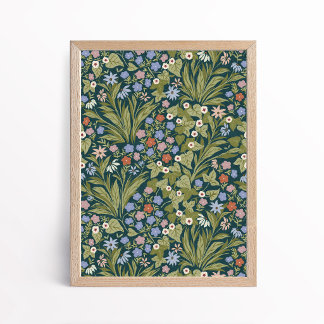 Maximalist painterly floral botanical wall art