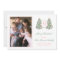 Maximalist Pink Green Monogram Christmas Photo