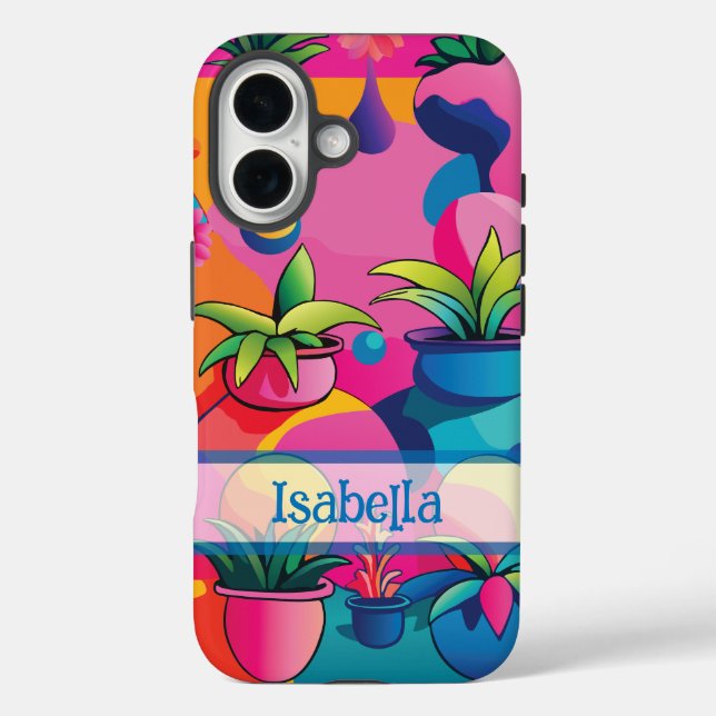Maximalist Potted Plants Case-Mate iPhone Case (Back)
