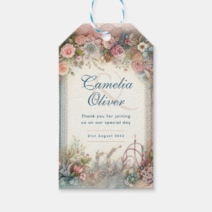 Maximalist Wedding Vintage Floral Favour Gifts Gift Tags