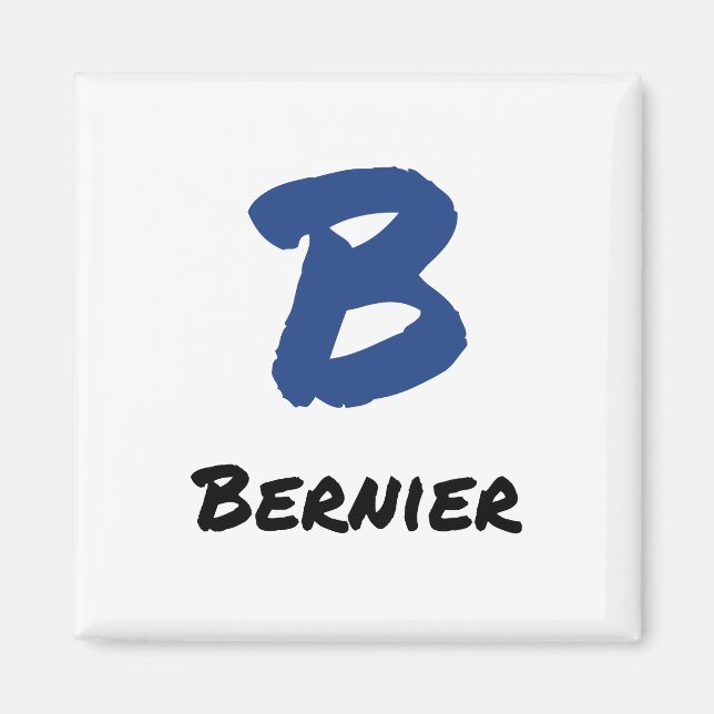 Maxime Bernier Canada Bold Blue Letter B Colour Magnet (Front)