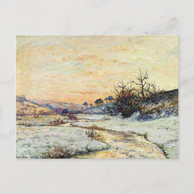 Maxime Maufra- Morning in Winter Postcard (Front)