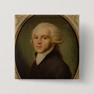 Maximilien de Robespierre c.1793 15 Cm Square Badge