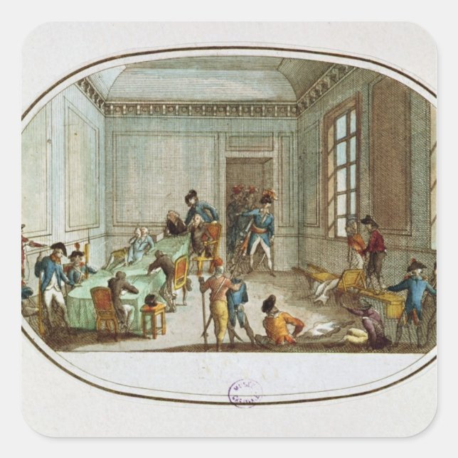 Maximilien de Robespierre  injured Square Sticker (Front)