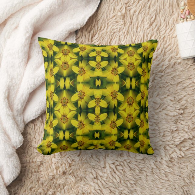 Maximillian Sunflower Abstract            Cushion (Blanket)