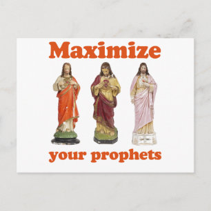 Maximise your prophets postcard