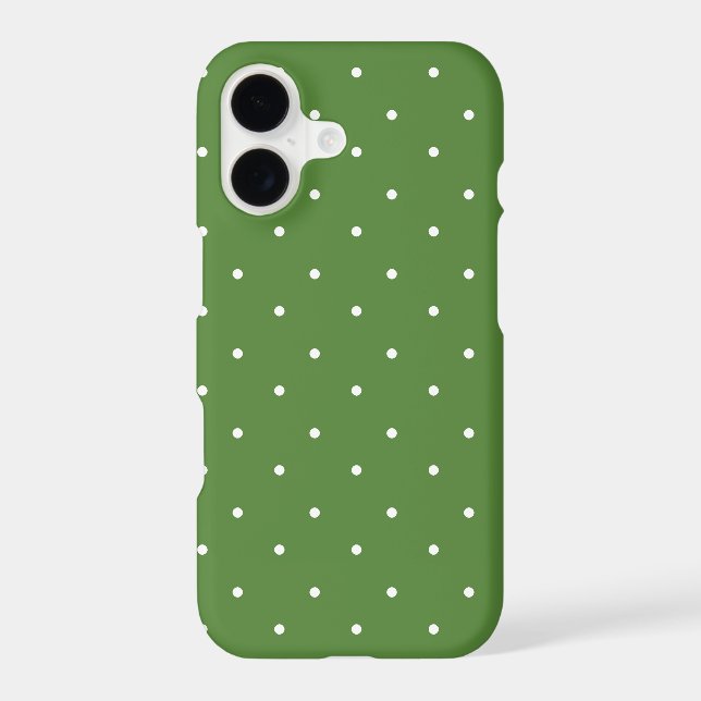 Maximum Green and white Polka Dots Phone Cases (Back)