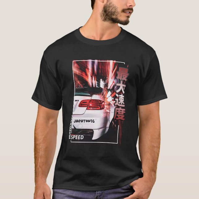 Maximum Speed Tokyo Street Racing Drift Streetwear T-Shirt (Front)