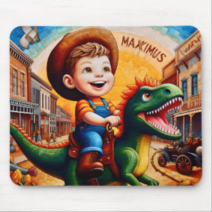MAXIMUS ~ Riding a Dinosaur!  ~ Mousepad
