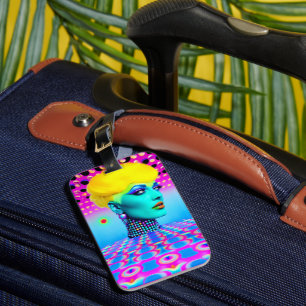 Maxine Headroom Luggage Tag