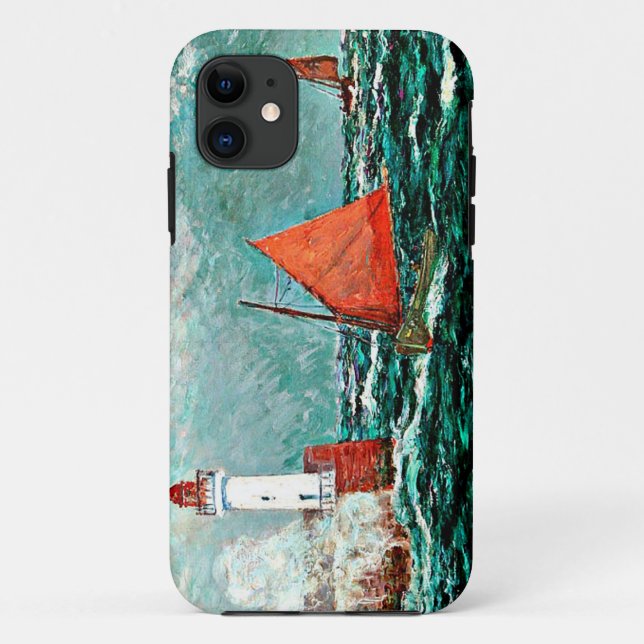 Maxine Maufra art: Back to Fishing Boats Case-Mate iPhone Case (Back)