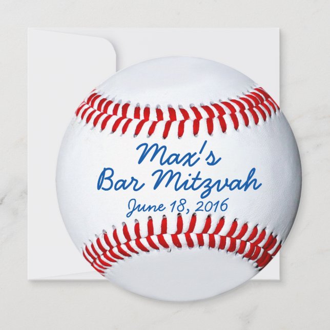 Max's Bar Mitzvah Card (Front)