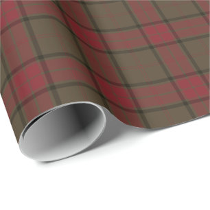 Maxwell Clan Weathered Hunting Tartan Wrapping Paper