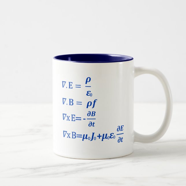 Maxwell Equation Two-Tone Coffee Mug (Right)