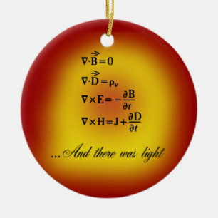 Maxwell Equations Ceramic Ornament