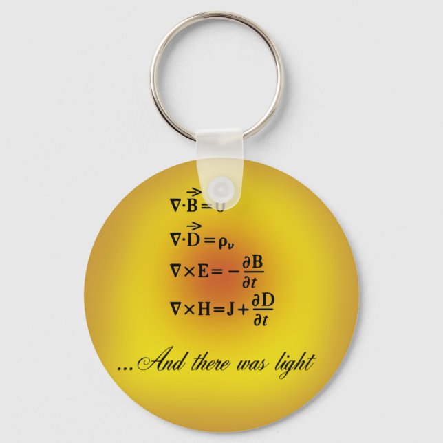 Maxwell Equations Key Ring (Front)