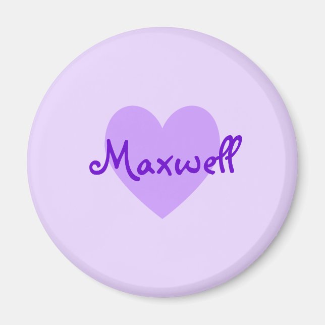 Maxwell in Purple Magnet (Front)