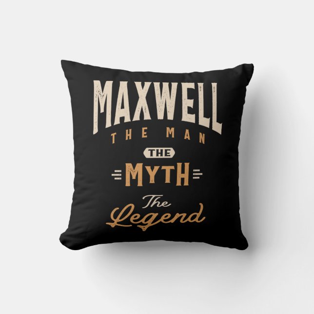 Maxwell Personalised Name - Funny Maxwell Cushion (Front)