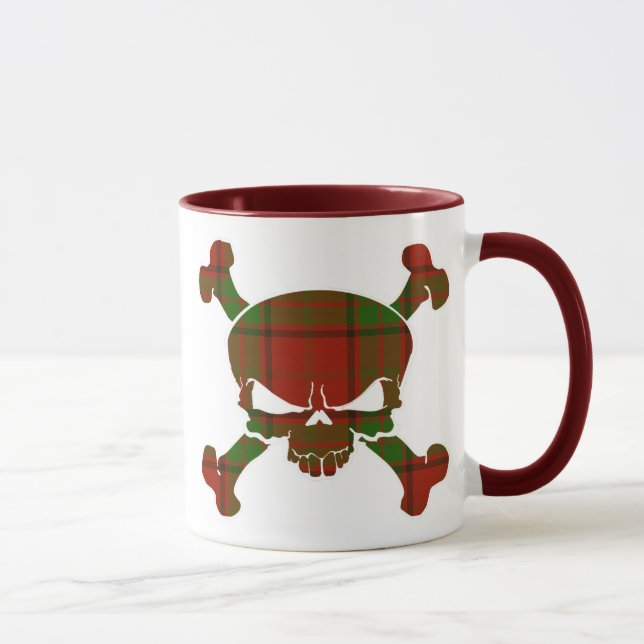 Maxwell Tartan Skull No Banner Mug (Right)