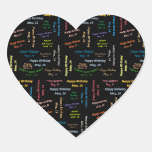 May, 14 Birthday Sticker