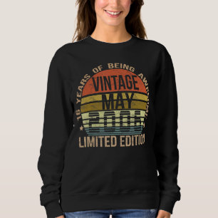 May 16 Year Old Vintage 2006 16th Birthday Sweatshirt