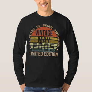 May 17 Year Old Vintage 2005  17th Birthday T-Shirt
