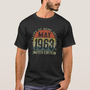 May 1963 Vintage 59Th Birthday 59 Year Old Gifts F T-Shirt