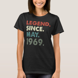 May 1969 Legendary Year 1969 Retro 1969 Legend Sin T-Shirt