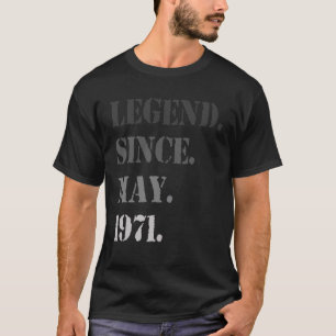 May 1971 50Th Birthday 50 Years Old Men Women T-Shirt