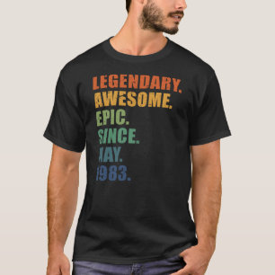 May 1983 40 Years Men Women Anniversary 40th Birth T-Shirt