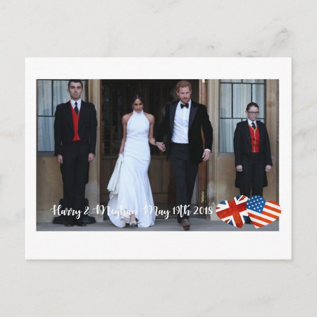 May 19th 2018: When Harry married Meghan Postcard (Front)
