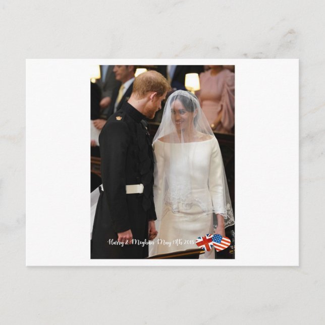 May 19th 2018: When Harry married Meghan Postcard (Front)