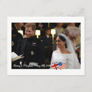 May 19th 2018: When Harry married Meghan Postcard