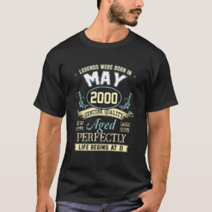 May 2000 21St Birthday 21 Year Old Men Women T-Shirt