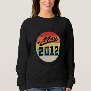 May 2012 10th Birthday 10 Years Of Being Awesome Sweatshirt