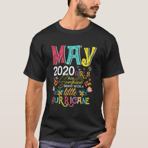 May 2020 Girls Are Sunshine Funny 2 Years Old Birt T-Shirt