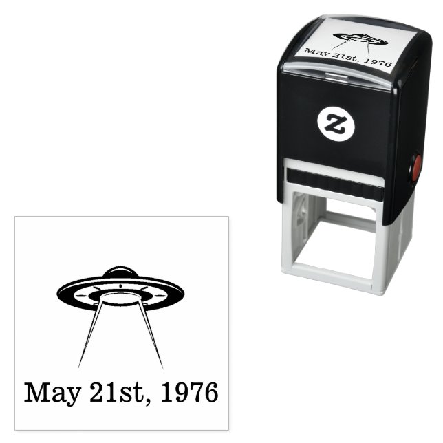 May 21st 1976 UFO Ride Self-inking Stamp (In Situ)