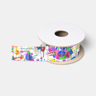 May, 7 Birthday Ribbon Satin Ribbon