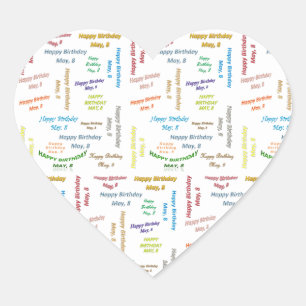 May, 8 Birthday Sticker