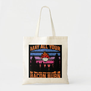 May all your Bacon burn grilling Steak cooking Bee Tote Bag