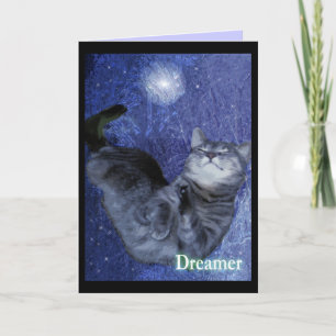 May all Your Dreams Come True Kitty Holiday Card