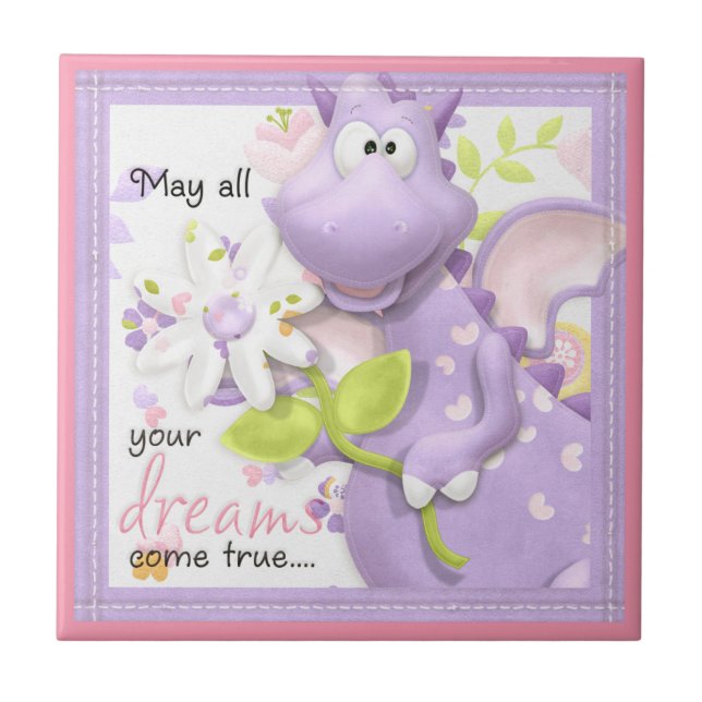 May all your dreams come true little one tile (Front)