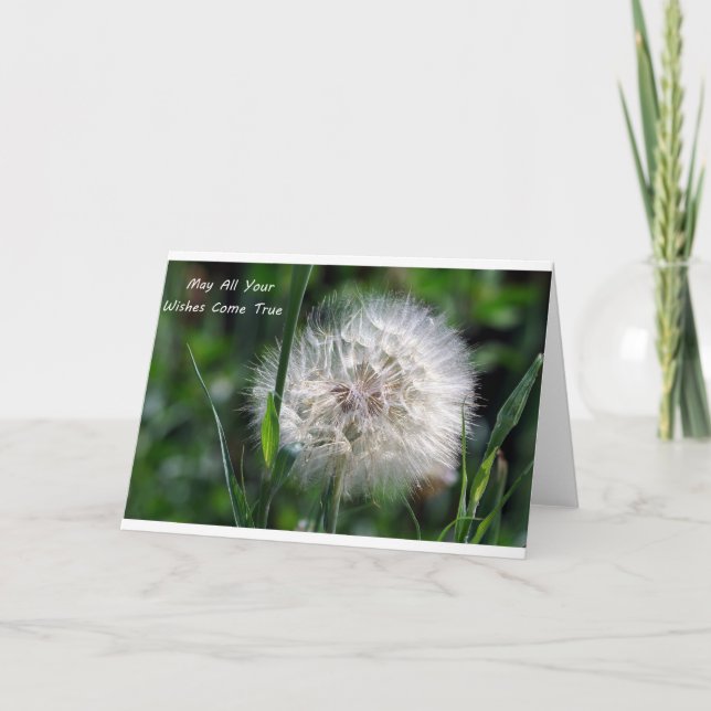 May All Your Wishes Come True Greeting Card (Front)