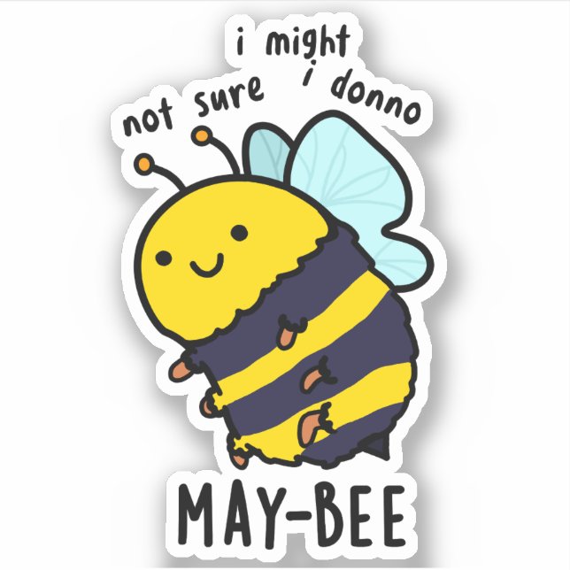 May-bee Funny Insect Bee Pun  (Front)