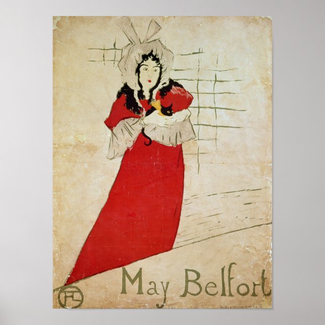 May Belfort, France, 1895 Poster (Front)