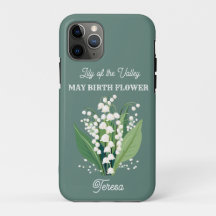 May Birth Flower Custom Name
