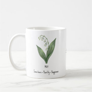 May Birth Flower Mug – Lily of the Valley