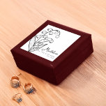 May Birth Month Flower Lily Minimalist Gift Box<br><div class="desc">Celebrate a May birthday with this elegant,  personalised gift box featuring the birth flower Lily of the Valley! Made of lacquered wood with a soft felt interior,  it’s perfect for storing jewellery and keepsakes. A minimalist,  thoughtful gift that adds beauty and meaning to any collection.</div>